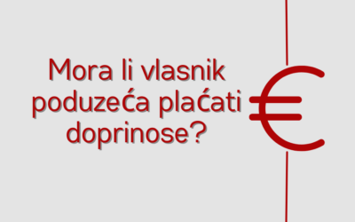 Plaća li vlasnik poduzeća doprinose?