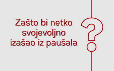 Zašto bi netko svojevoljno izašao iz paušalnog oporezivanja?