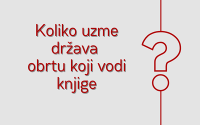 Koliko ti uzme država ako obrt nije paušalno oporezovan?