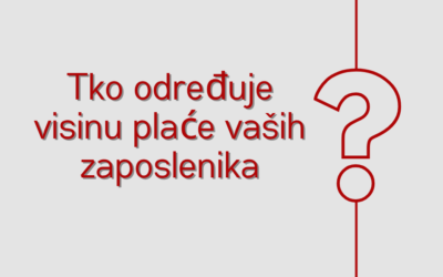 Kad se vrši prijava i tko određuje plaću zaposlenika?